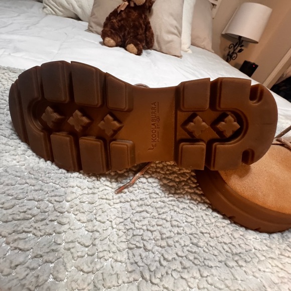 Koolaburra Tan Lace Up Boots - Picture 5 of 5